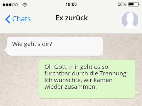 Ex zurück wahrscheinlichkeit