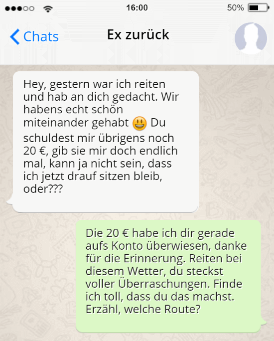 Ich liebe meinen ex aber er mich nicht